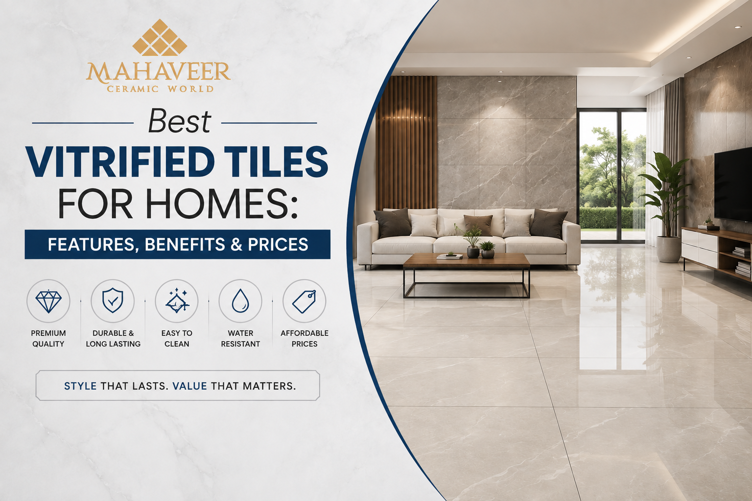 Vitrified Tiles for Homes