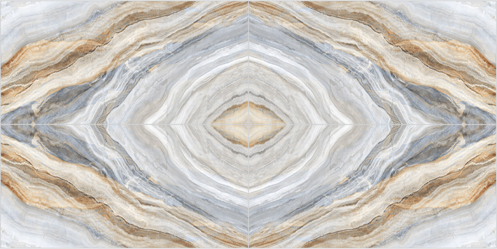 Bethany Blue Book Match Floor Tiles