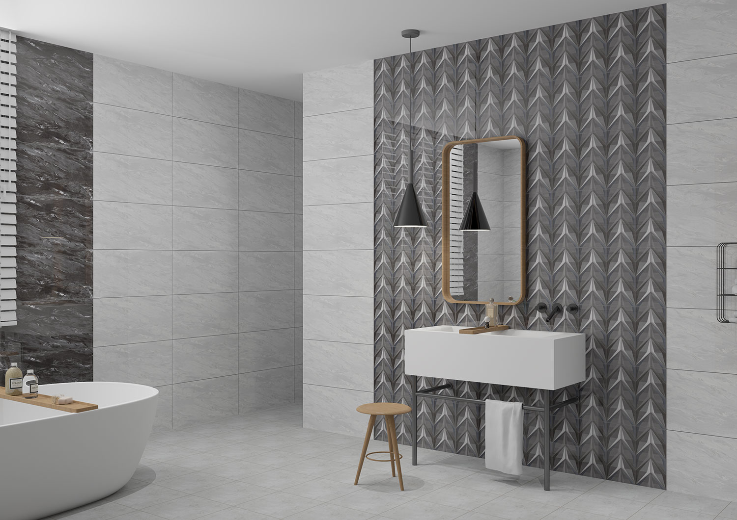 Andaman Black Polished Wall Tiles