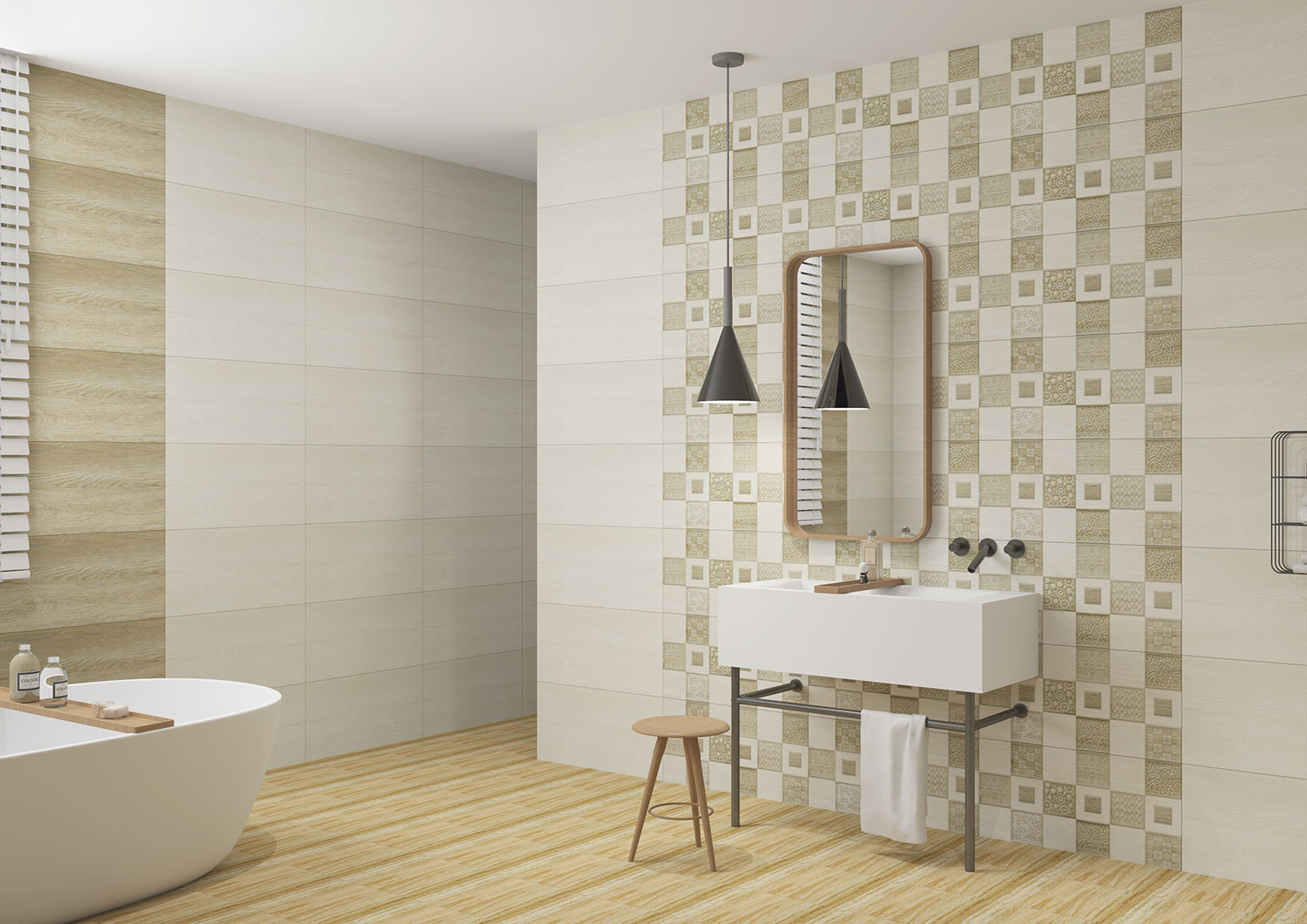 Greek Wood Highligher Wall Tiles