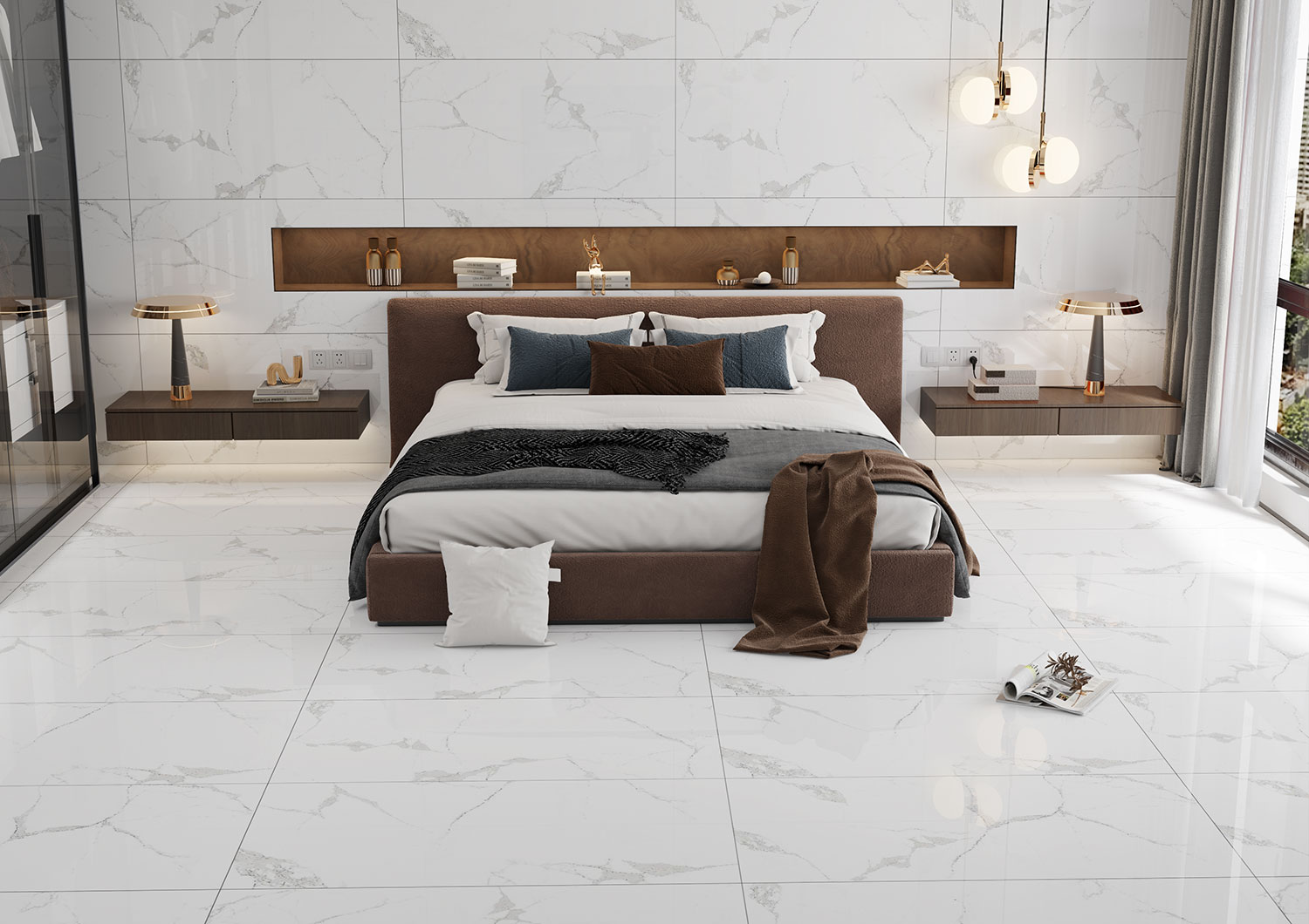 Carrara Perla Floor Tiles