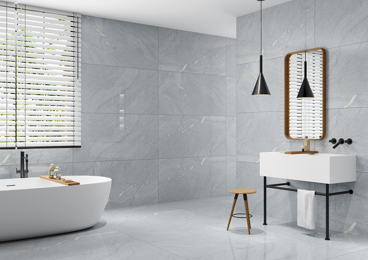 Rachele Mist Floor Tiles