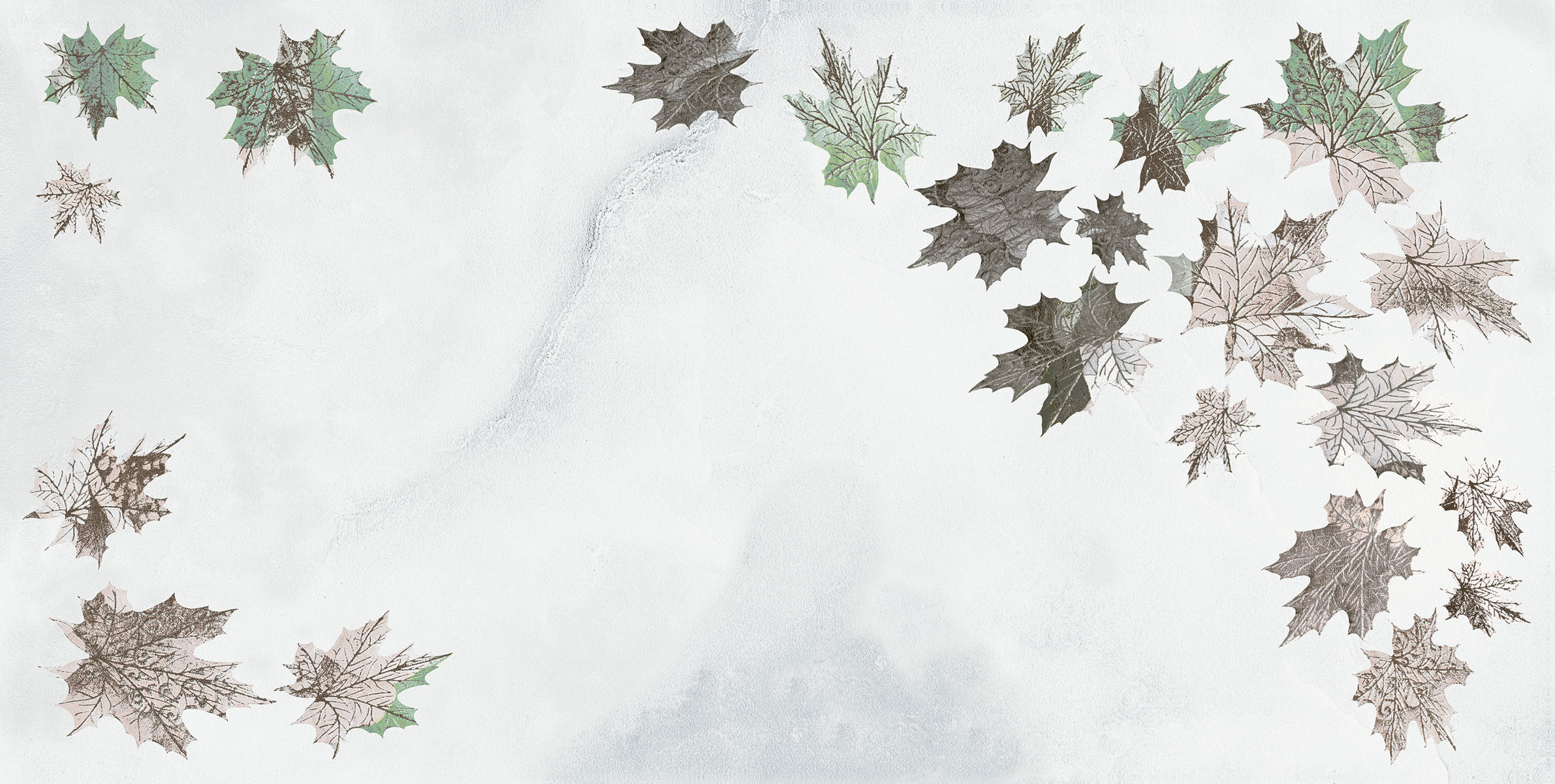 Maple Leaves Decor Wall Tiles