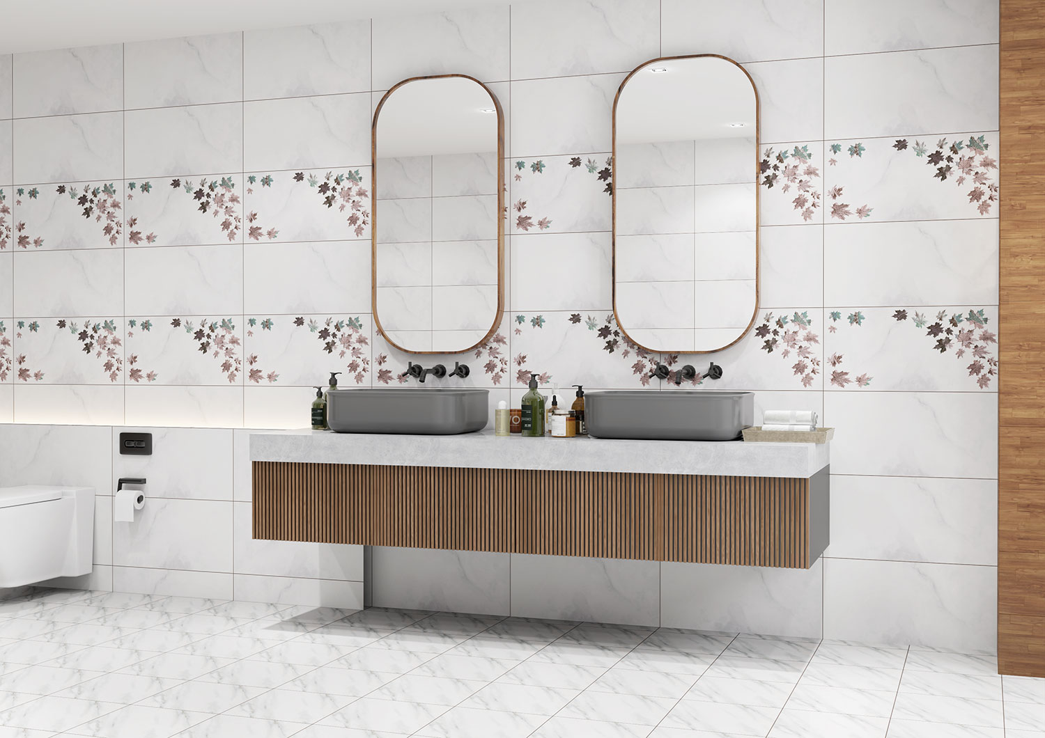 Maple Leaves Decor Wall Tiles