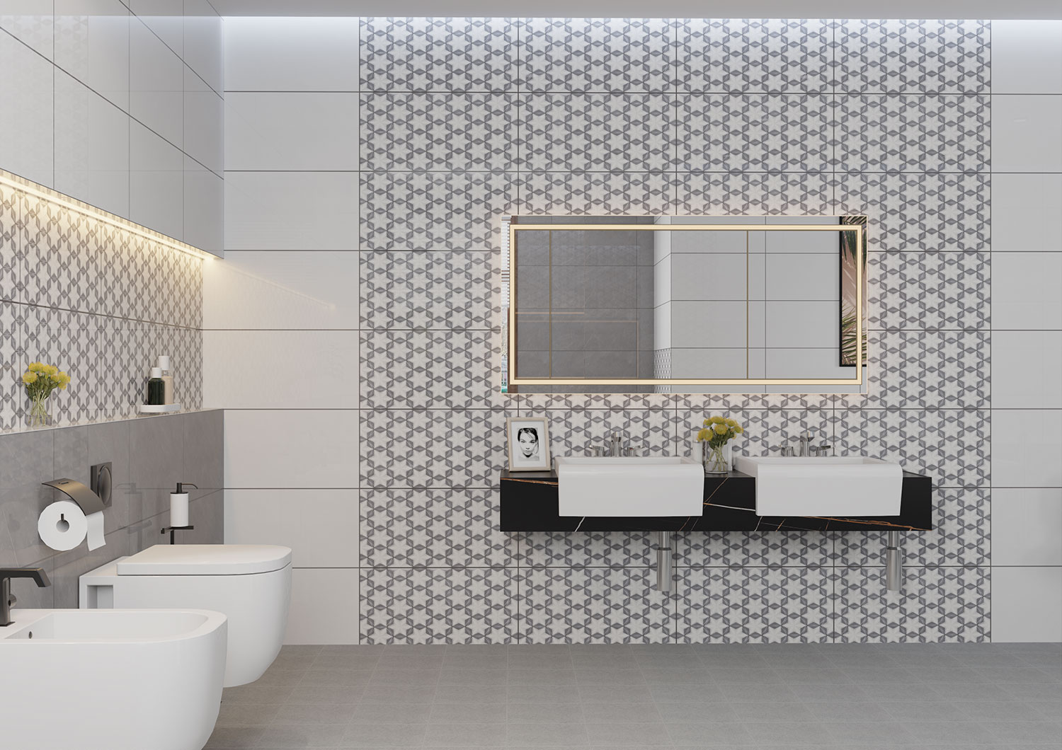 Norah Bianca Polished Wall Tiles