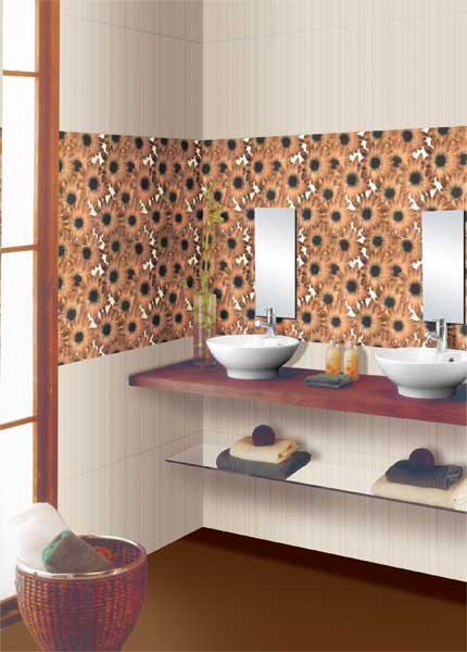 Toronto Brown Bathroom Wall Tiles | Warm and Inviting Tiles | Kajaria ...