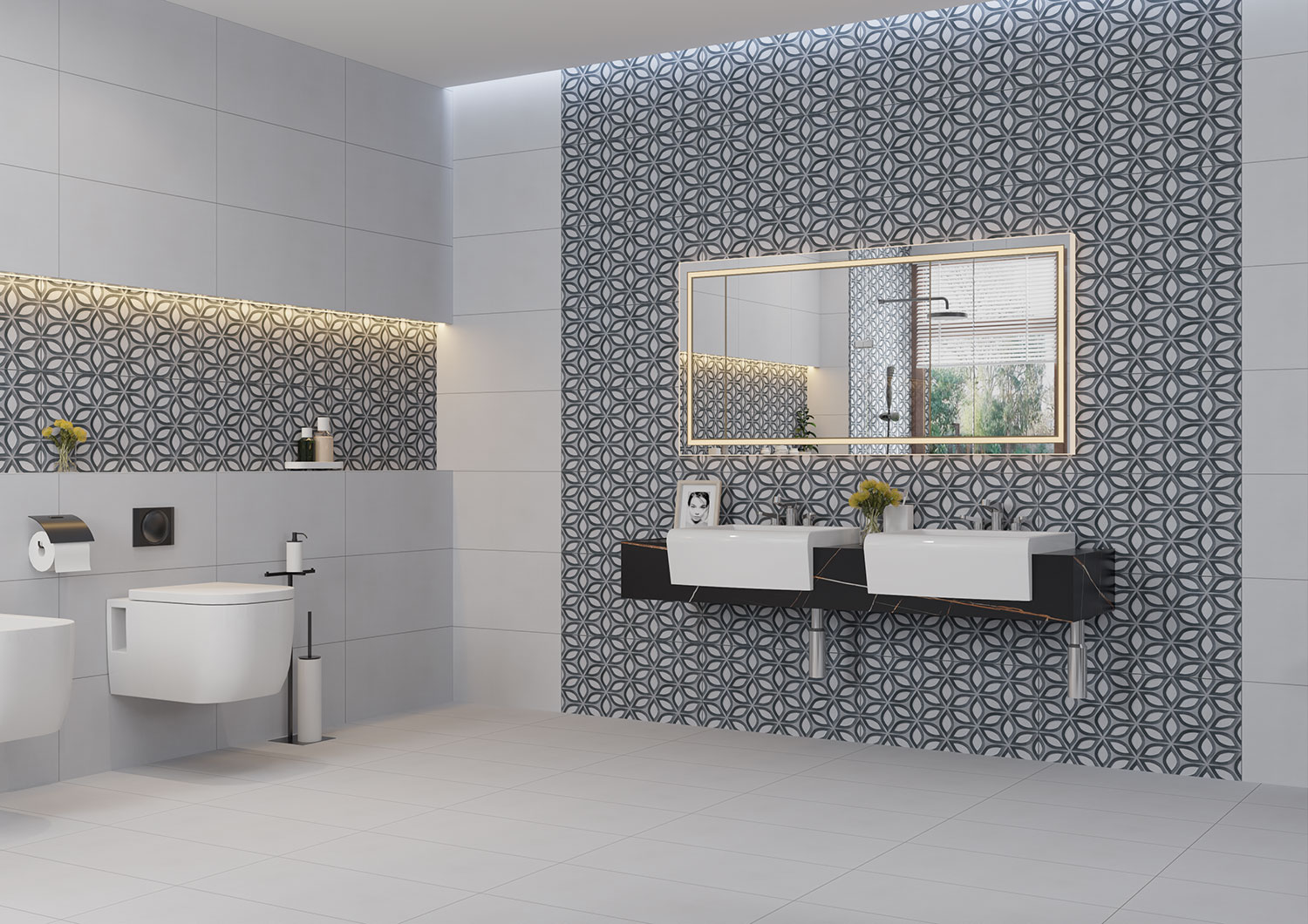 Veda Gris Decor Wall Tiles