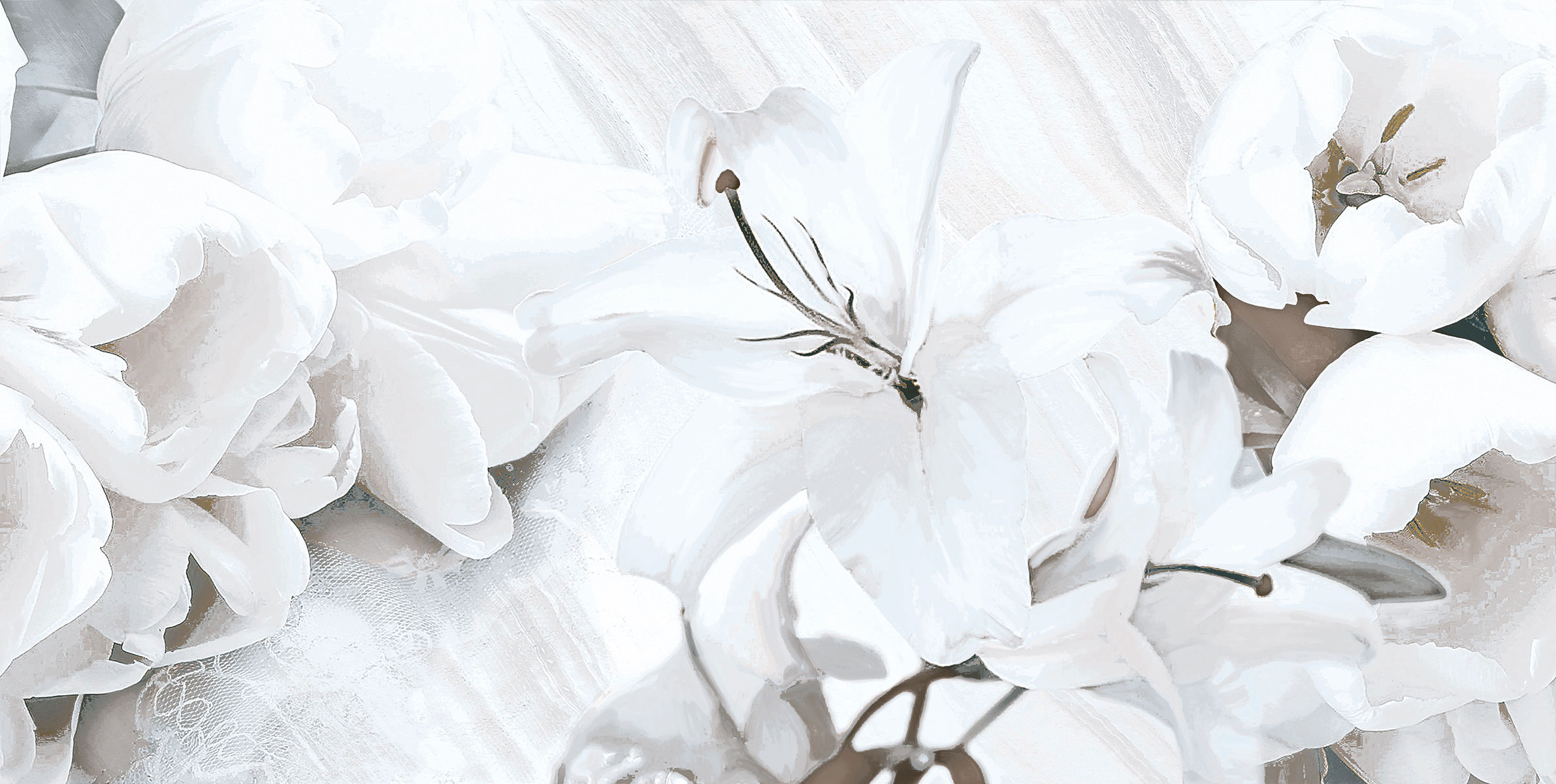 White Lily Highlighter Wall Tiles
