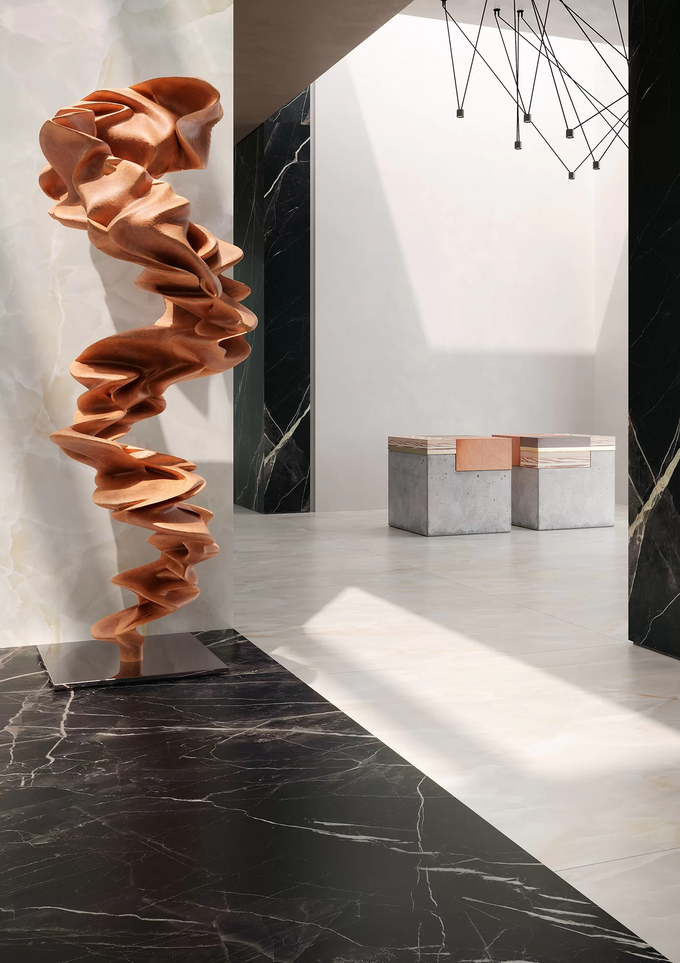 Calacatta Nero Floor Tiles
