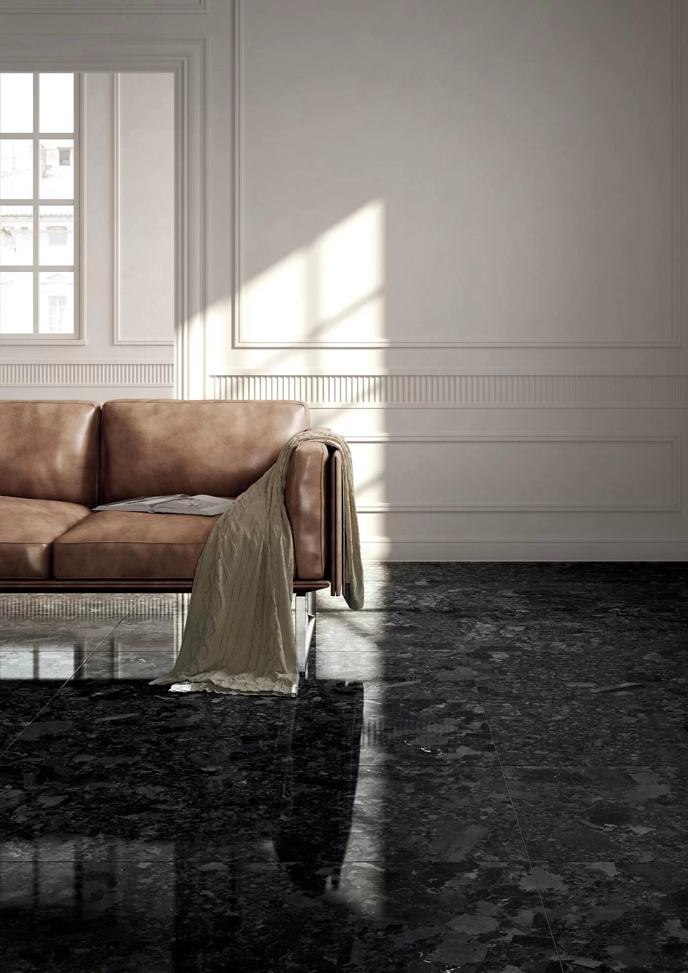 Antique Black Floor Tiles