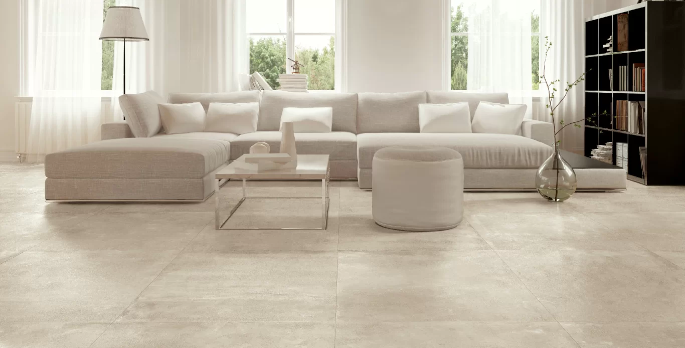 Endless Beige Floor Tiles